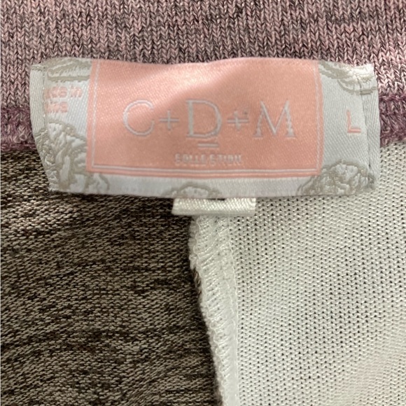 C+D+M Collection EUC Round Neck Color Block Patch Pocket Lightweight Shirt Large - Picture 11 of 14